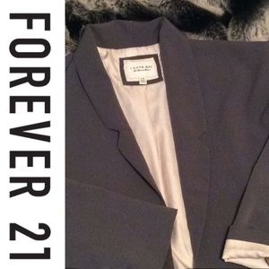 F21 Grey Boyfriend Blazer